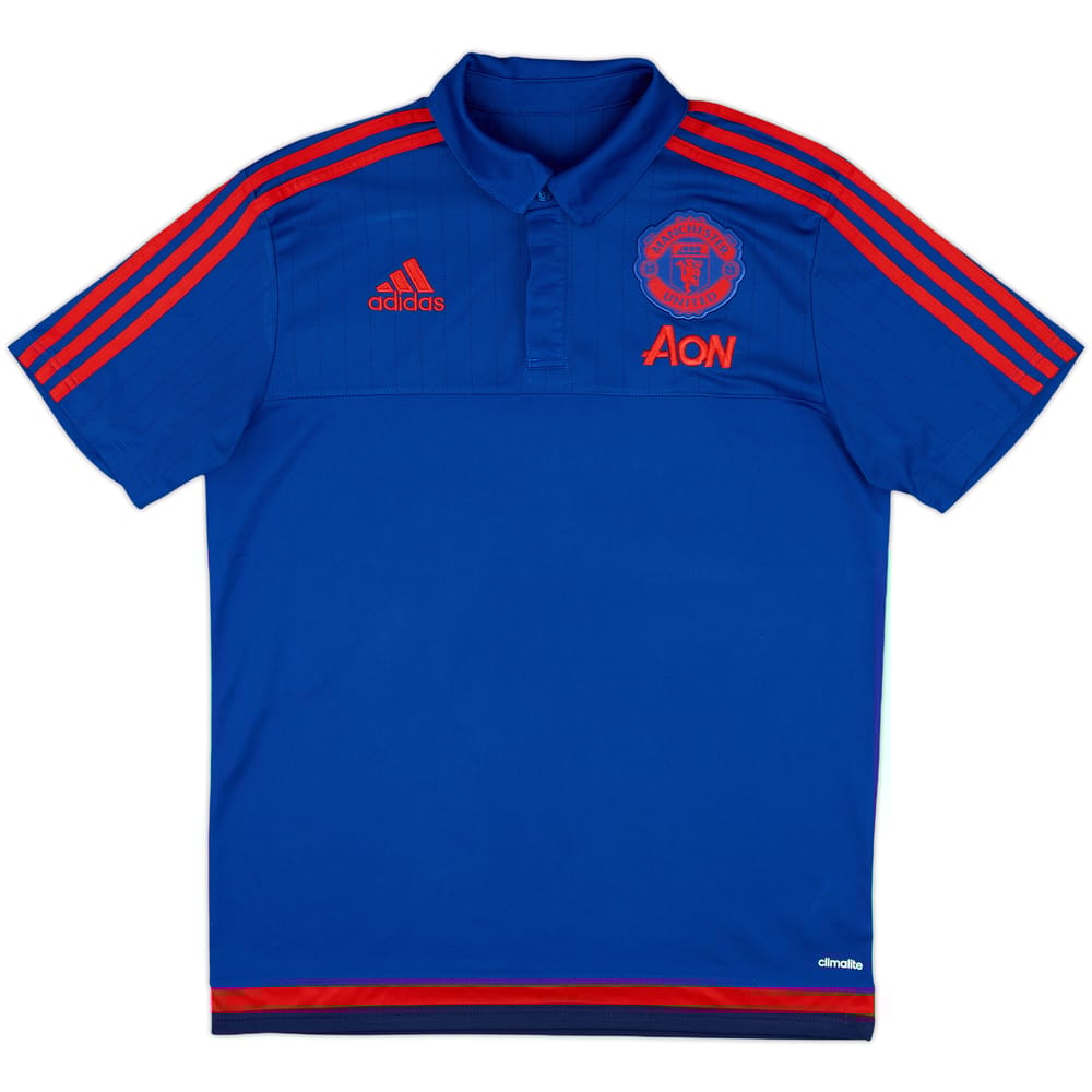 2015-16 Manchester United adidas Polo Shirt - 8/10 - (M)