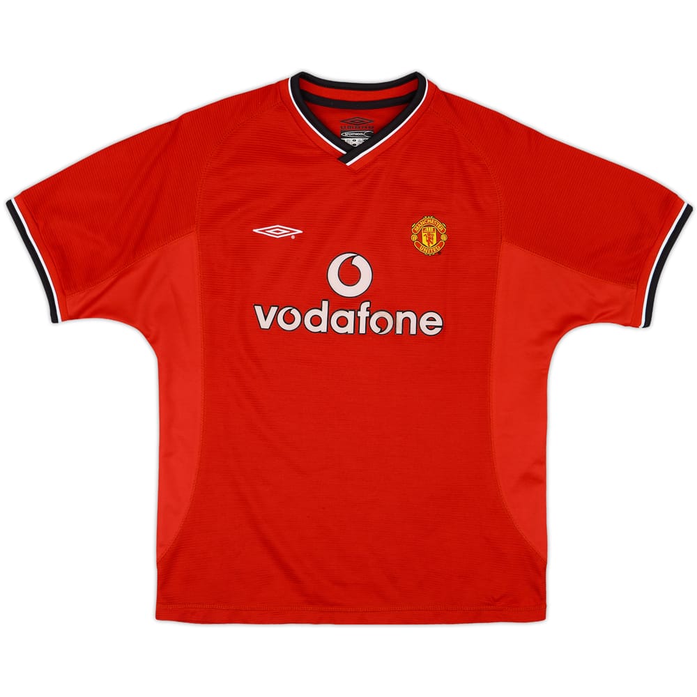 2000-02 Manchester United Home Shirt - 7/10 - (L.Boys)