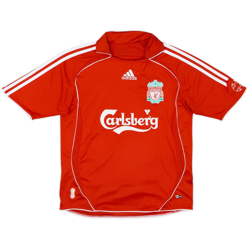 2006-08 Liverpool Home Shirt - 9/10 - (L.Boys)