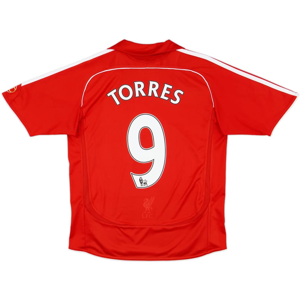 2006-08 Liverpool Home Shirt Torres #9 - 9/10 - (L.Boys)