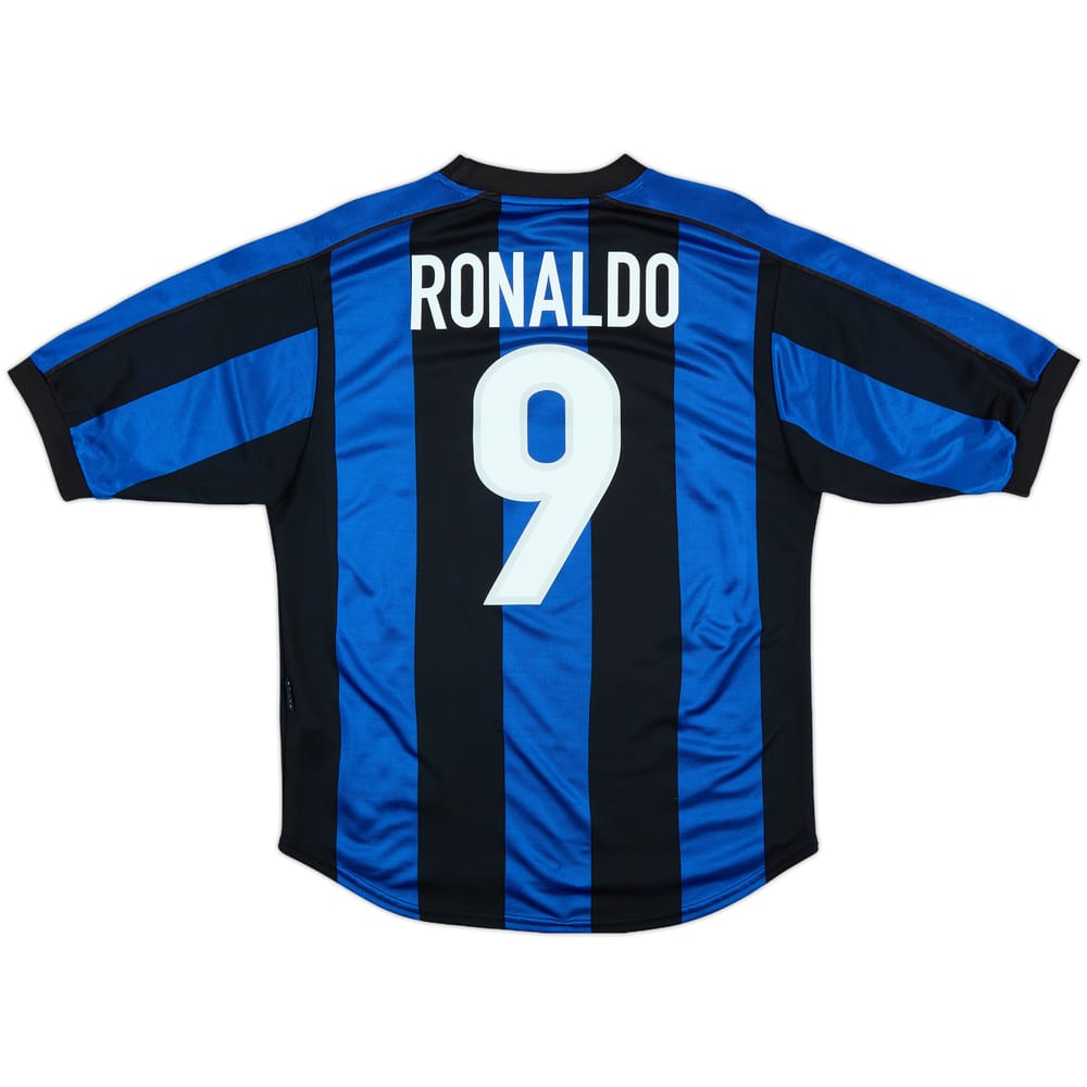 1999-00 Inter Milan Home Shirt Ronaldo #9 - 8/10 - (S)