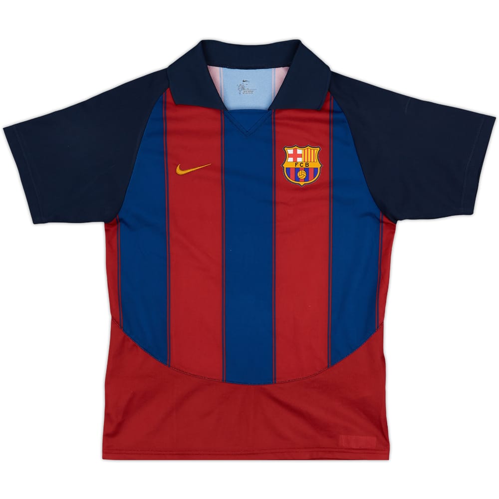 2003-04 Barcelona Basic Home Shirt - 8/10 - (M.Boys)