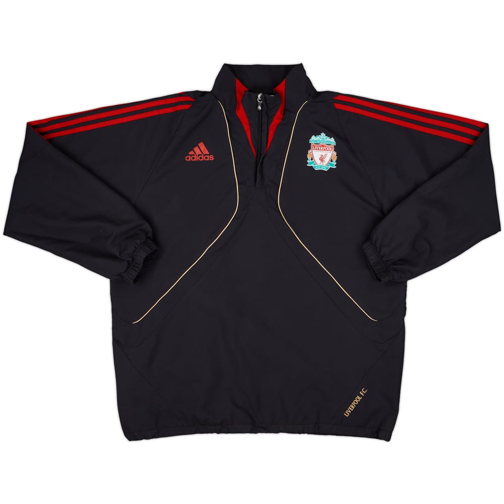 2009-10 Liverpool adidas 1/4 Zip Drill Top - 10/10 - (L)
