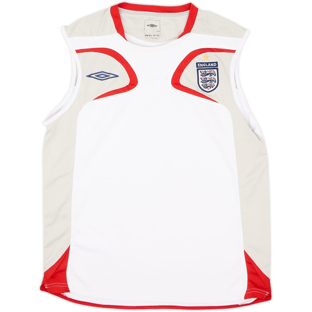 2007-08 England Umbro Training Vest - 8/10 - (L)