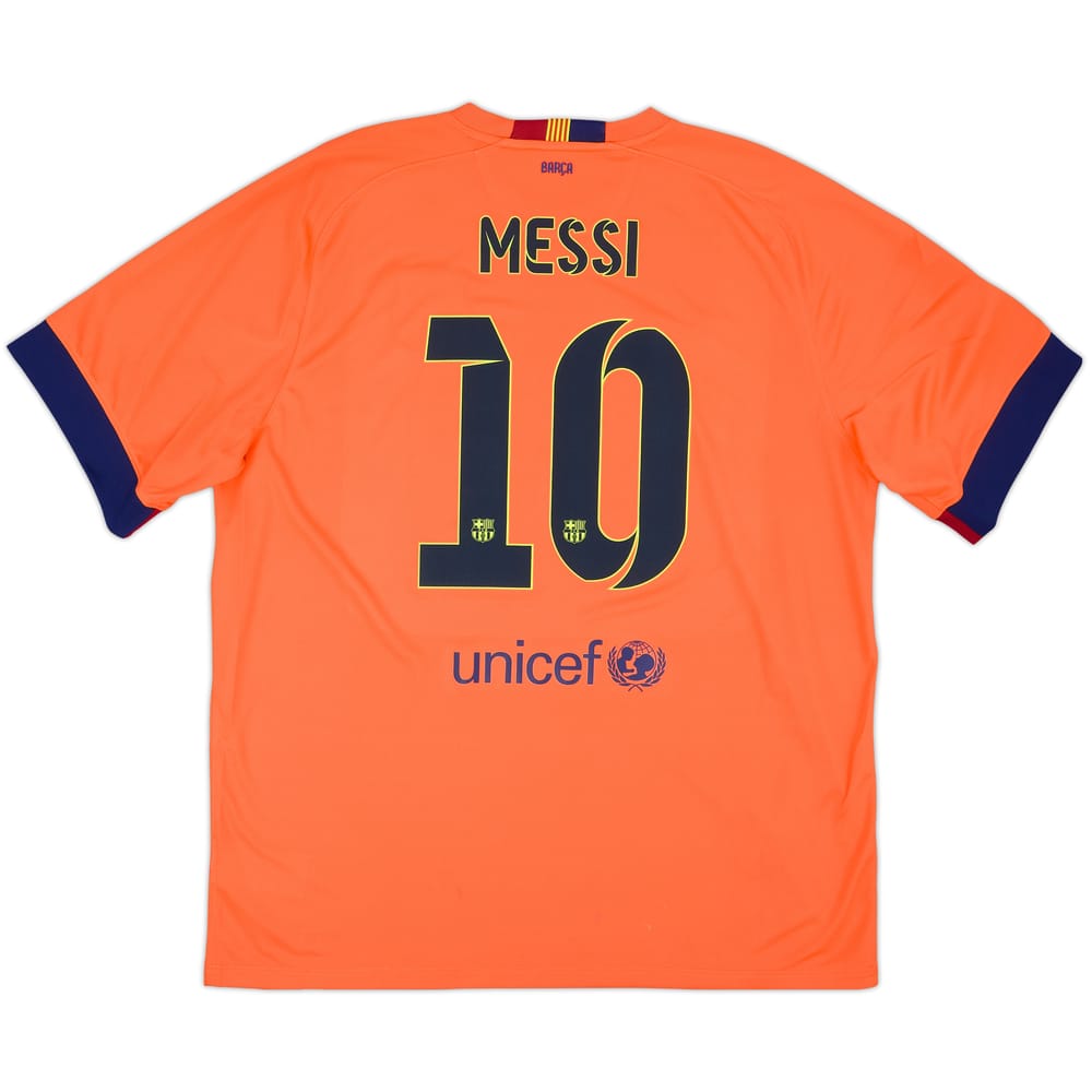 2014-15 Barcelona Away Shirt Messi #10 (XXL)