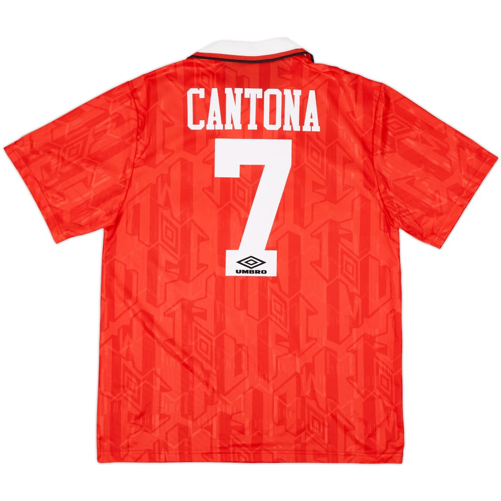 1992-94 Manchester United Home Shirt Cantona #7 - 6/10 - (L)