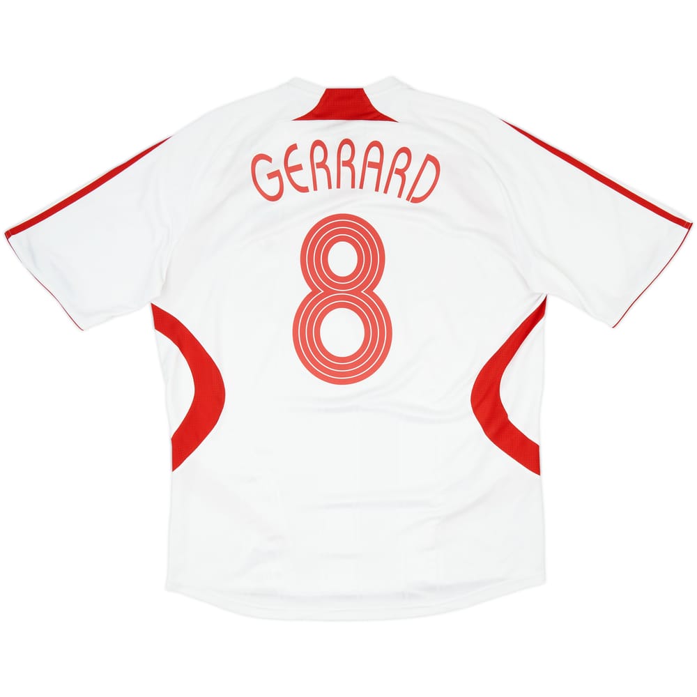 2007-08 Liverpool Away Shirt Gerrard #8 - 6/10 - (L)