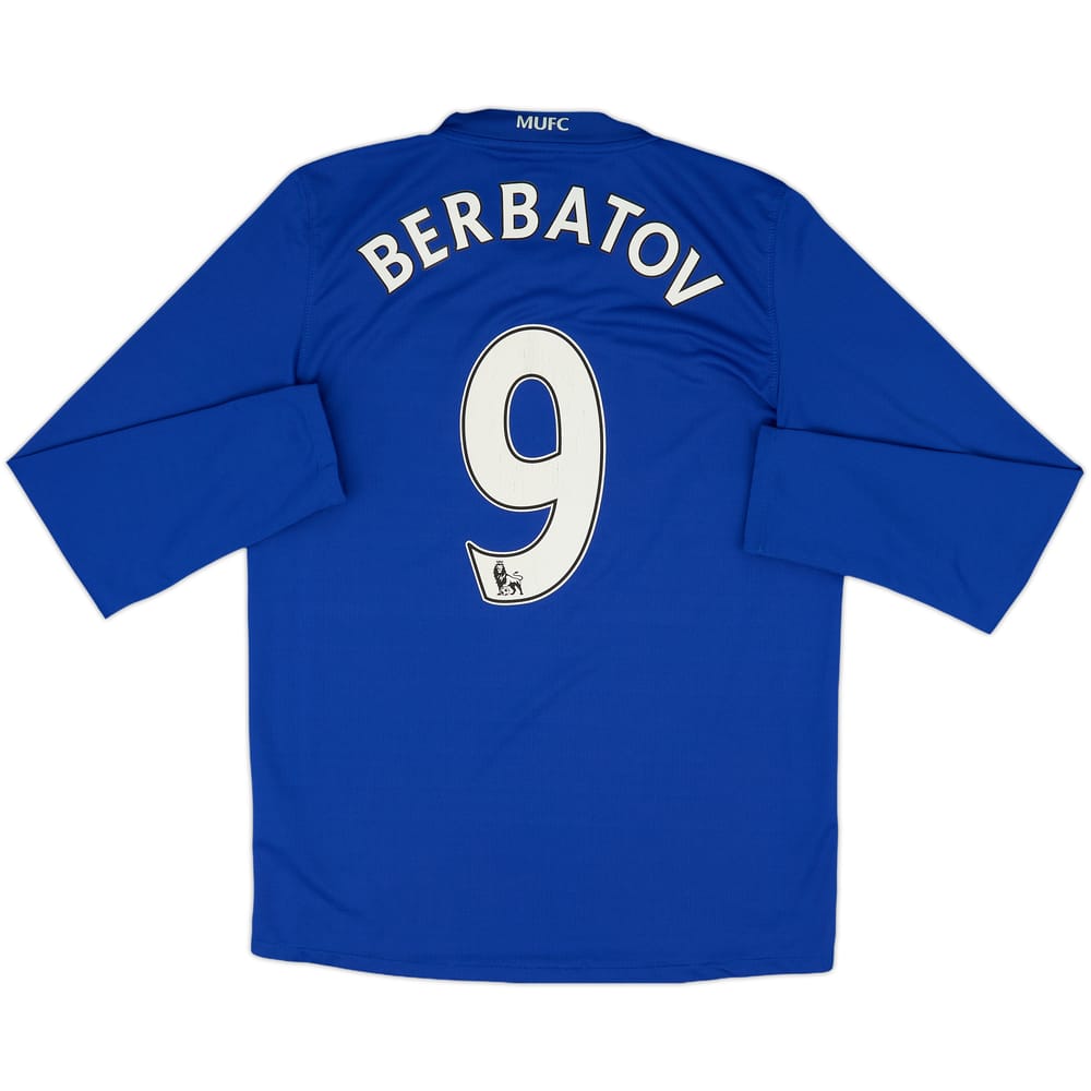 2008-09 Manchester United Third L/S Shirt Berbatov #9 - 7/10 - (S)