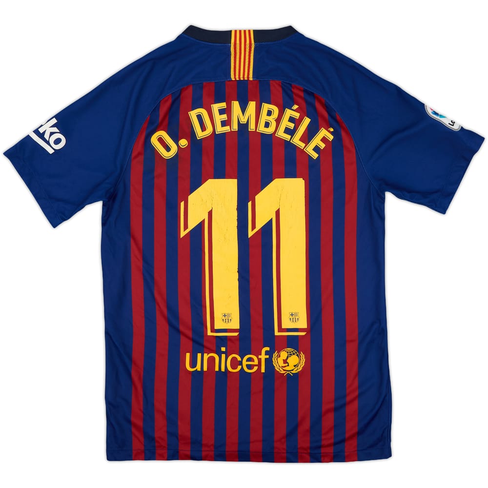 2018-19 Barcelona Home Shirt 0. Dembele #11 - 5/10 - (S)