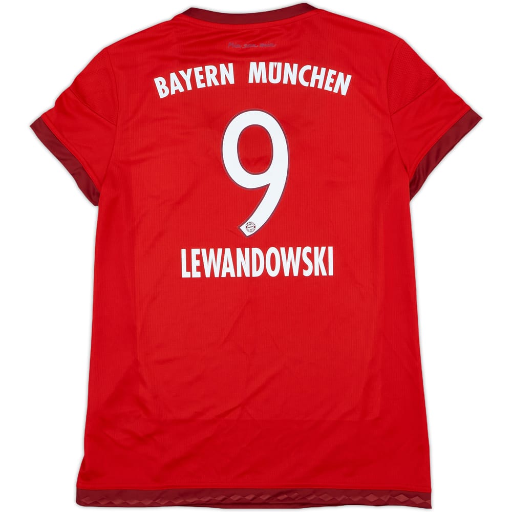 2015-16 Bayern Munich Home Shirt Lewandowski #9 - 9/10 - (Women's M)
