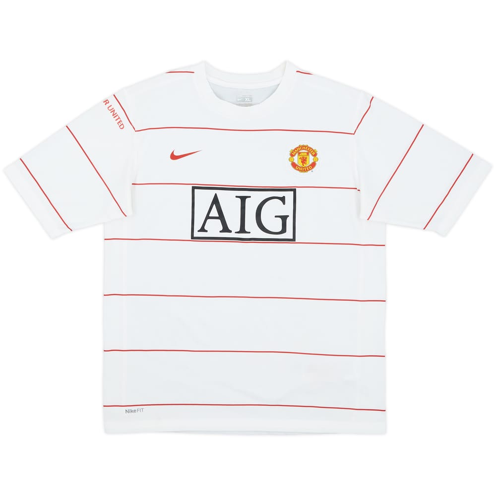 2008-09 Manchester United Nike Training Shirt - 9/10 - (XL.Boys)