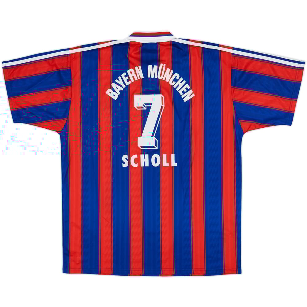 1995-97 Bayern Munich Home Shirt Scholl #7 - 8/10 - (XL)