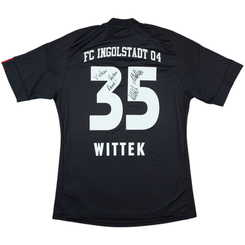 2010-11 Ingolstadt Match Issue Signed Home Shirt Wittek #35