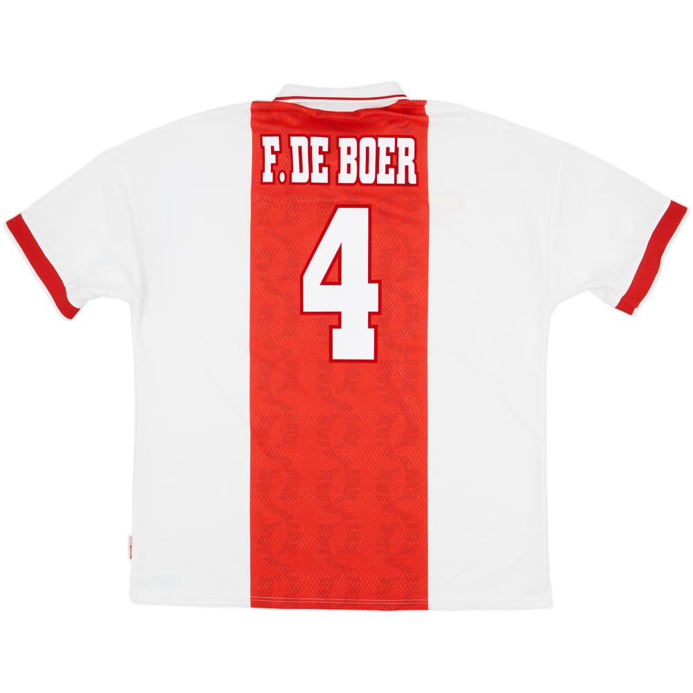 1998-99 Ajax Home Shirt F.De Boer #4 - 8/10 - (XXL)