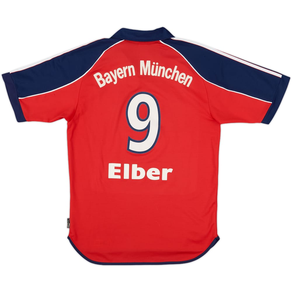 1999-01 Bayern Munich Home Shirt Elber #9 - 6/10 - (S)