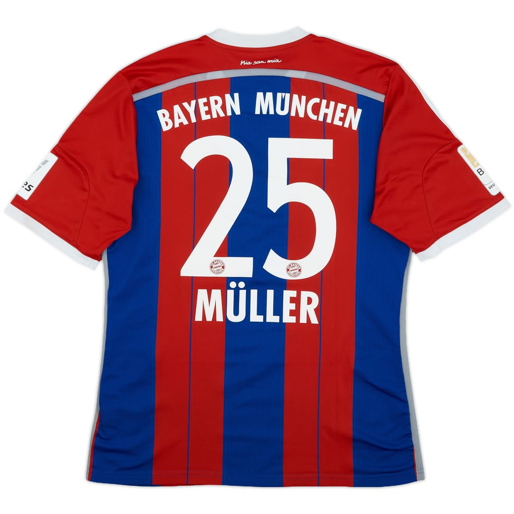 2014-15 Bayern Munich Home Shirt Muller #25 - 7/10 - (M)