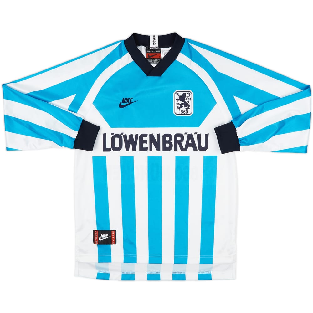 1995-96 1860 Munich Home L/S Shirt - 8/10 - (S)