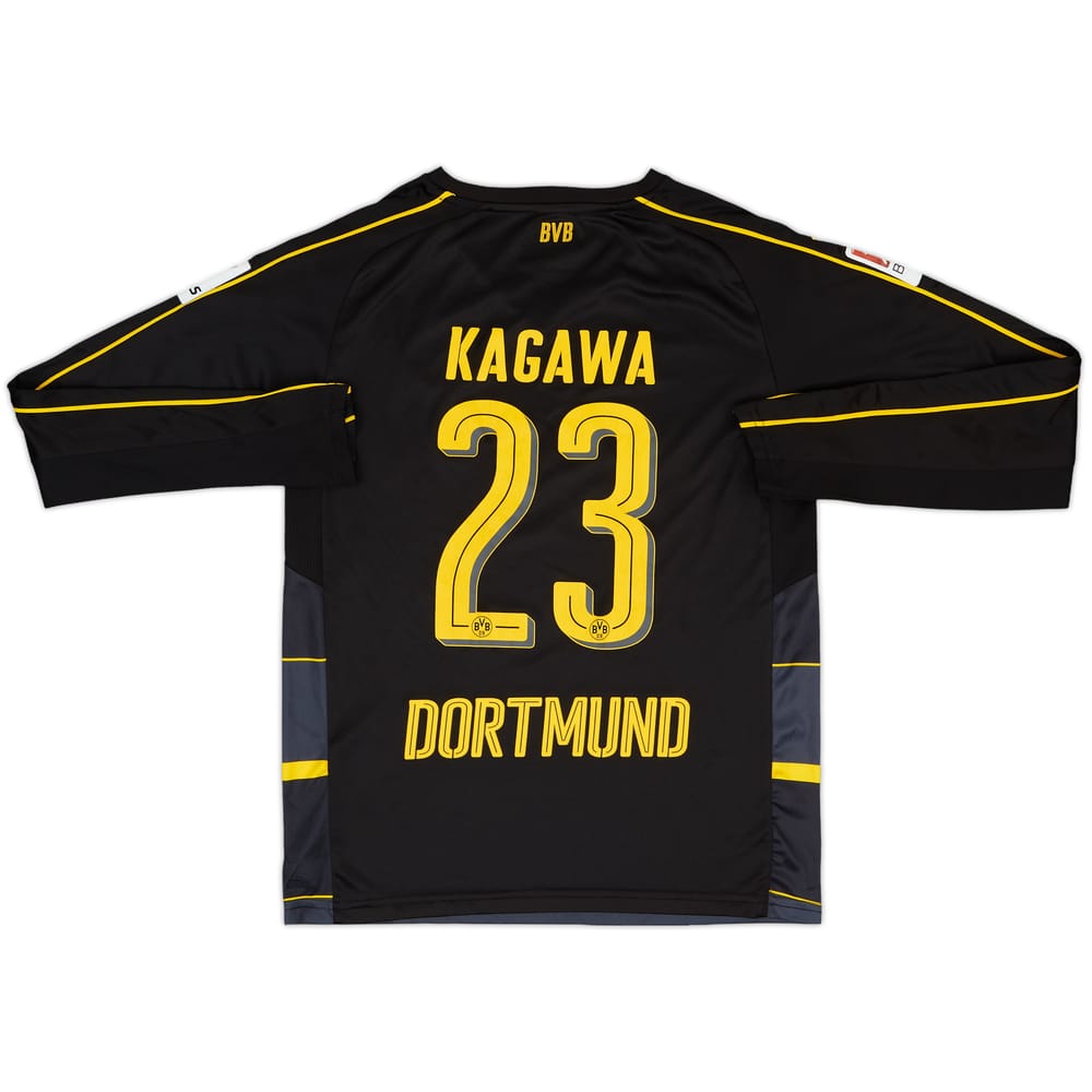 2016-17 Borussia Dortmund Away L/S Shirt Kagawa #23 - 7/10 - (M.Boys)