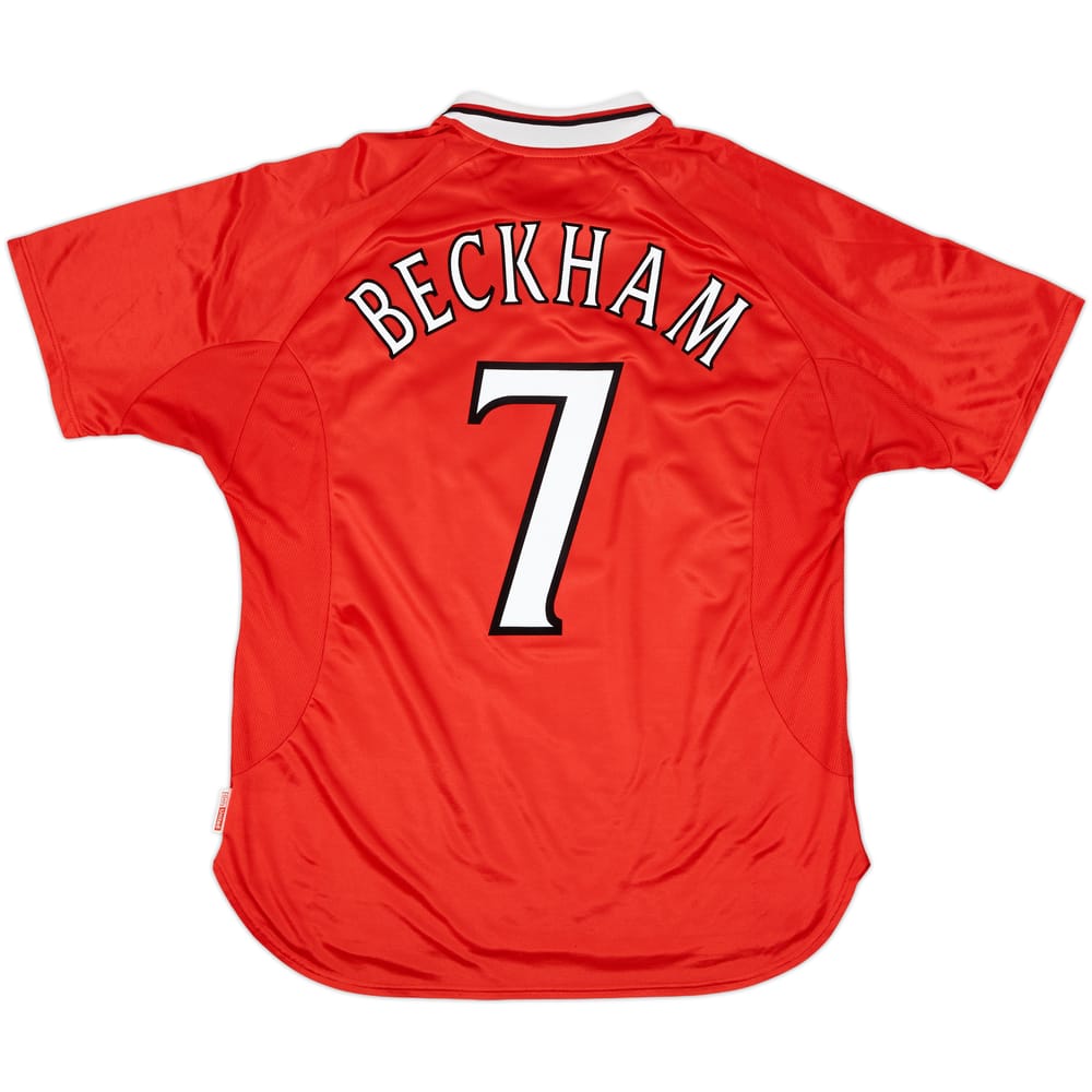 1999-00 Manchester United 'CL Winners' Shirt Beckham #7 - 7/10 - (XL)