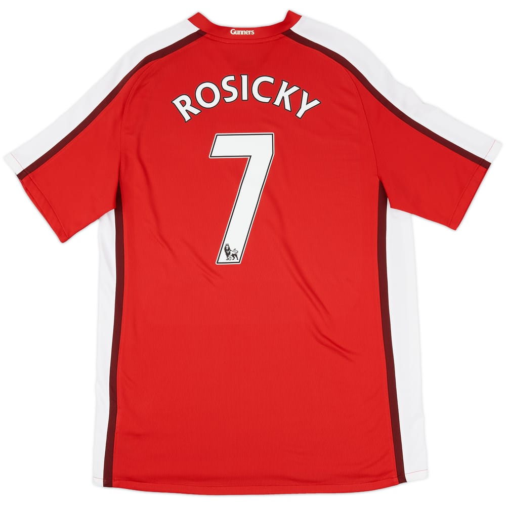 2008-10 Arsenal Home Shirt Rosicky #7 - 9/10 - (L)