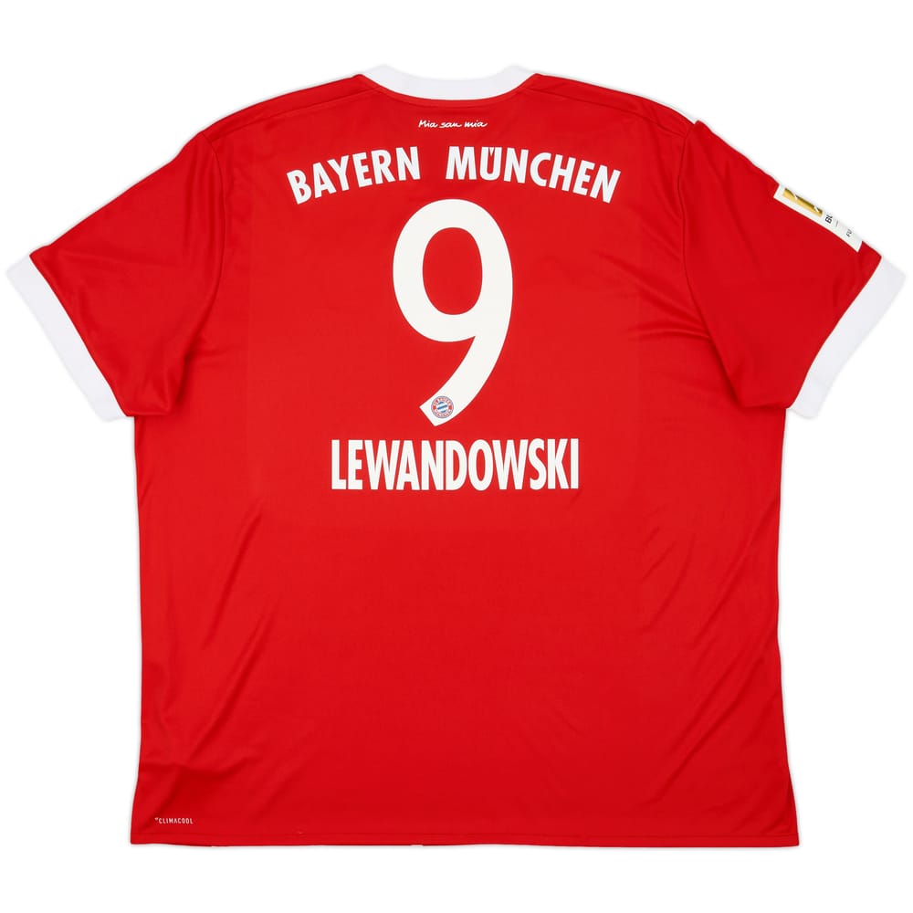 2017-18 Bayern Munich Home Shirt Lewandowski #9 - 8/10 - (XXL)