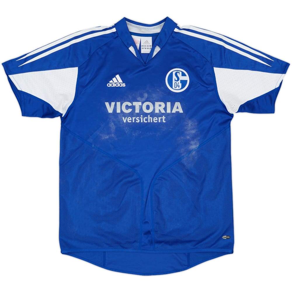 2004-05 Schalke Home Shirt - 3/10 - (XS)