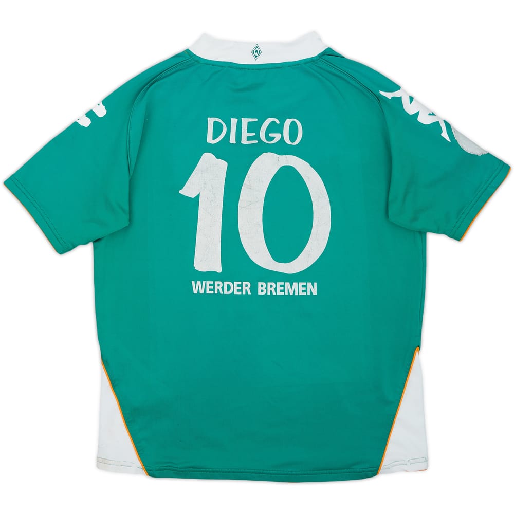 2007-08 Werder Bremen Home Shirt Diego #10 - 6/10 - (XL.Boys)