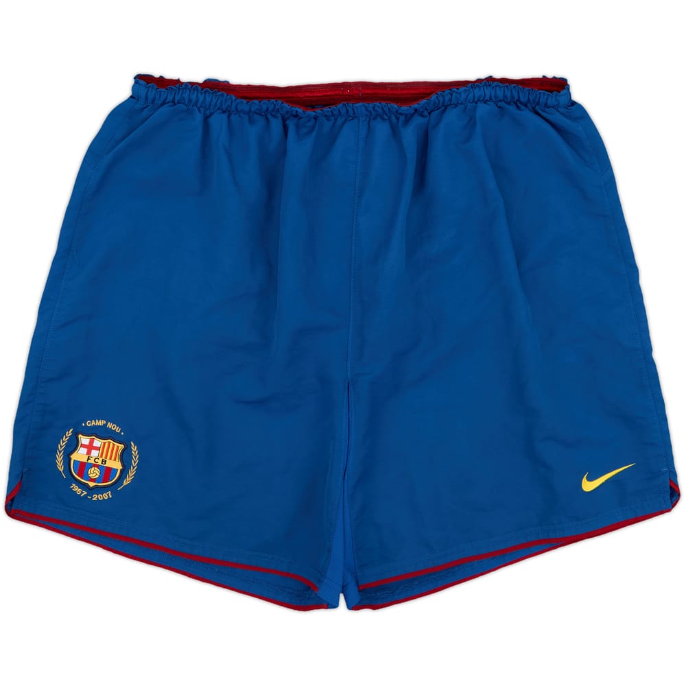 2007-08 Barcelona Home Shorts - 8/10 - (XXL)