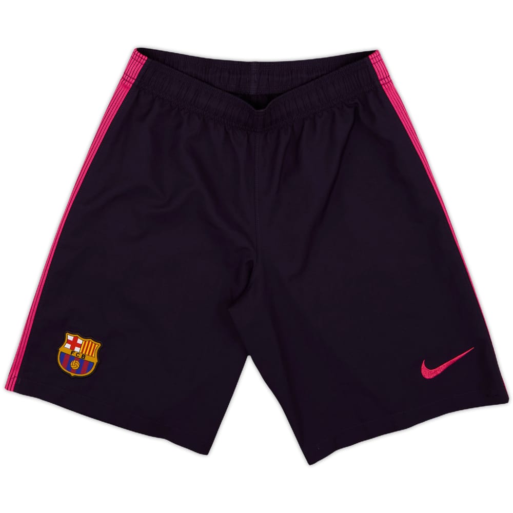 2016-17 Barcelona Away Shorts - 9/10 - (S)
