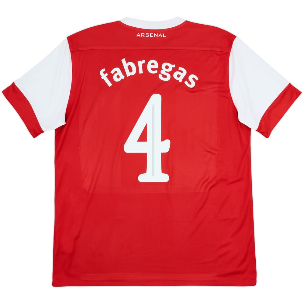 2010-11 Arsenal Home Shirt Fabregas #4
