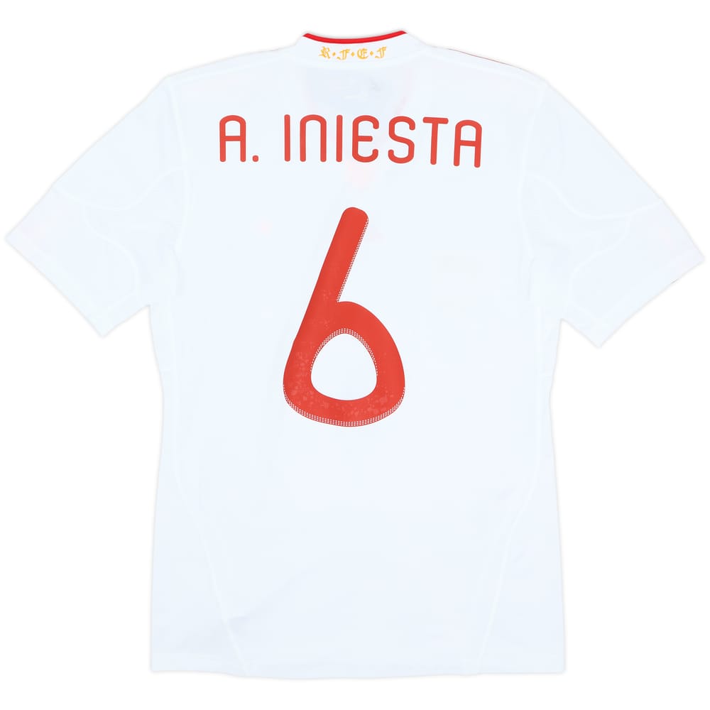 2011 Spain Away Shirt A.Iniesta #6 (S)