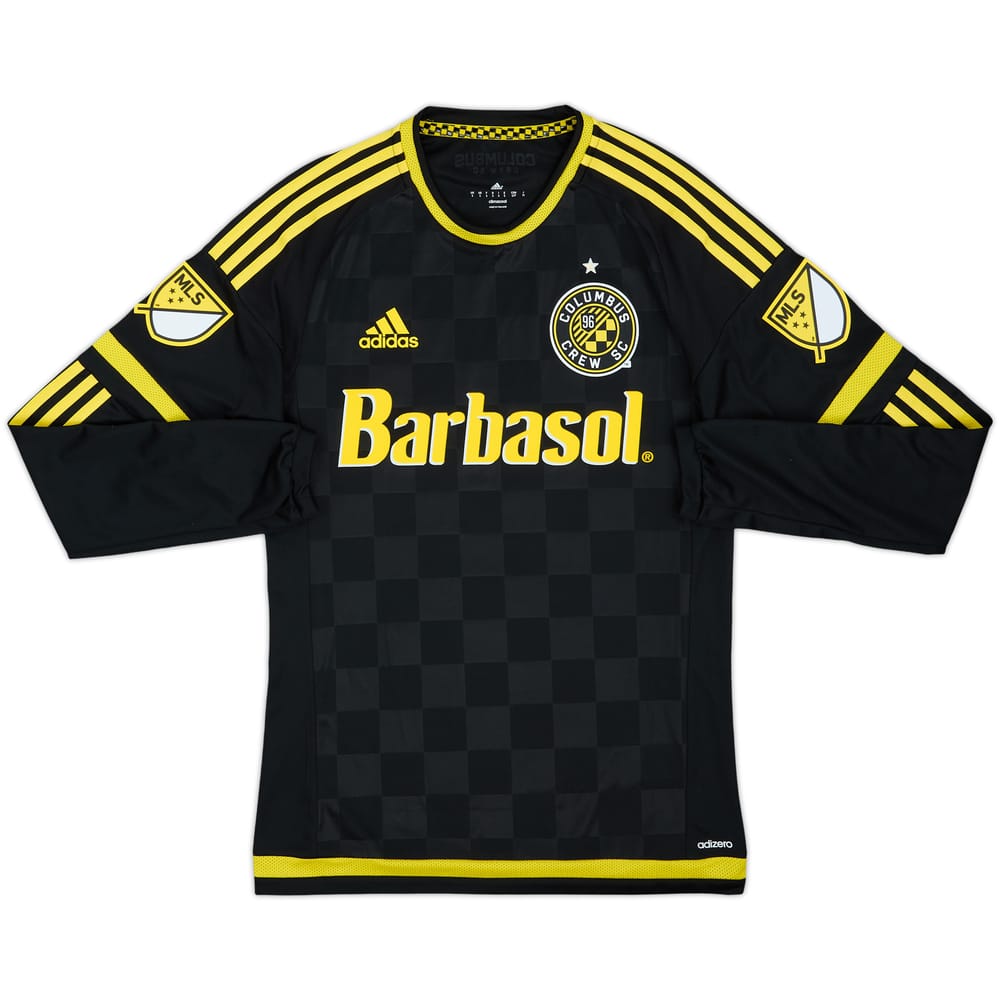Camiseta auténtica de manga larga de visitante del Columbus Crew 2015 - 9/10 - (S)