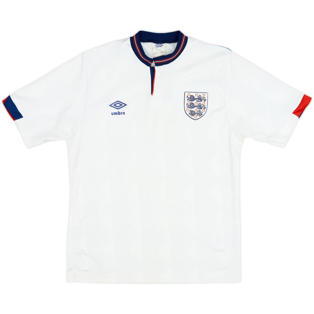 1987-90 England Home Shirt - 8/10 - (M)