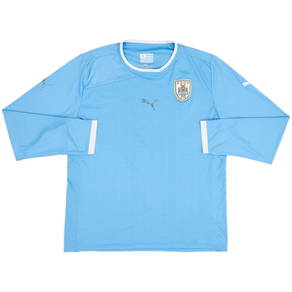 Camiseta de local de Uruguay 2012-14 L/S - 5/10 - (XXL)