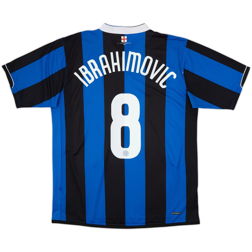 2006-07 Inter Milan Home Shirt Ibrahimovic #8 - 6/10 - (L)