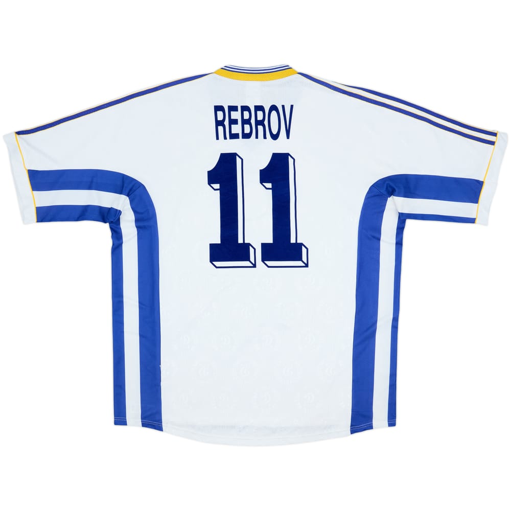 1998-99 Dynamo Kyiv Home Shirt Rebrov #11 - 8/10 - (XL)