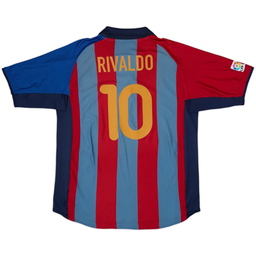 2001-02 Barcelona Camiseta de local Rivaldo #10 - 6/10 - (XL)