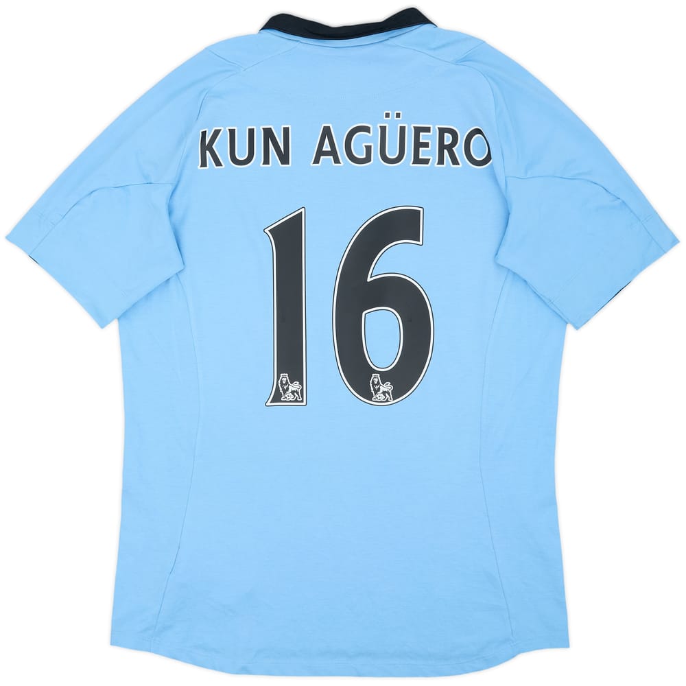 2012-13 Manchester City Home Shirt Kun Aguero #16 - 7/10 - (M)