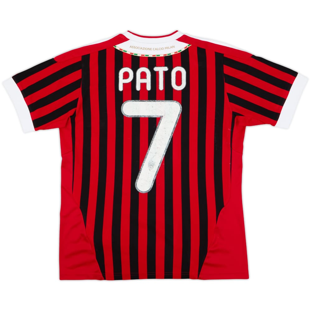 2011-12 AC Milan Home Shirt Pato #7 - 4/10 - (L.Boys)