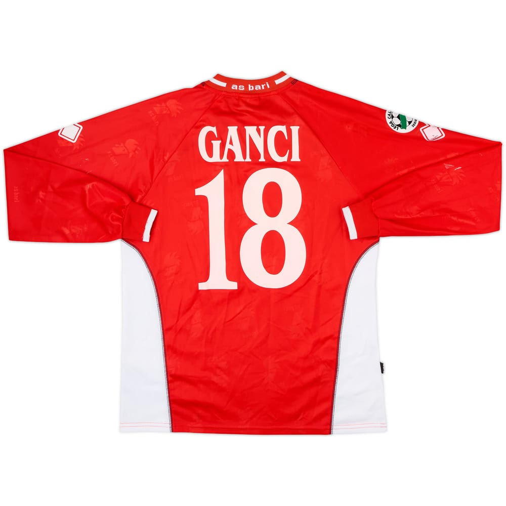 2006-07 Bari Match Issue Away L/S Shirt Ganci #18