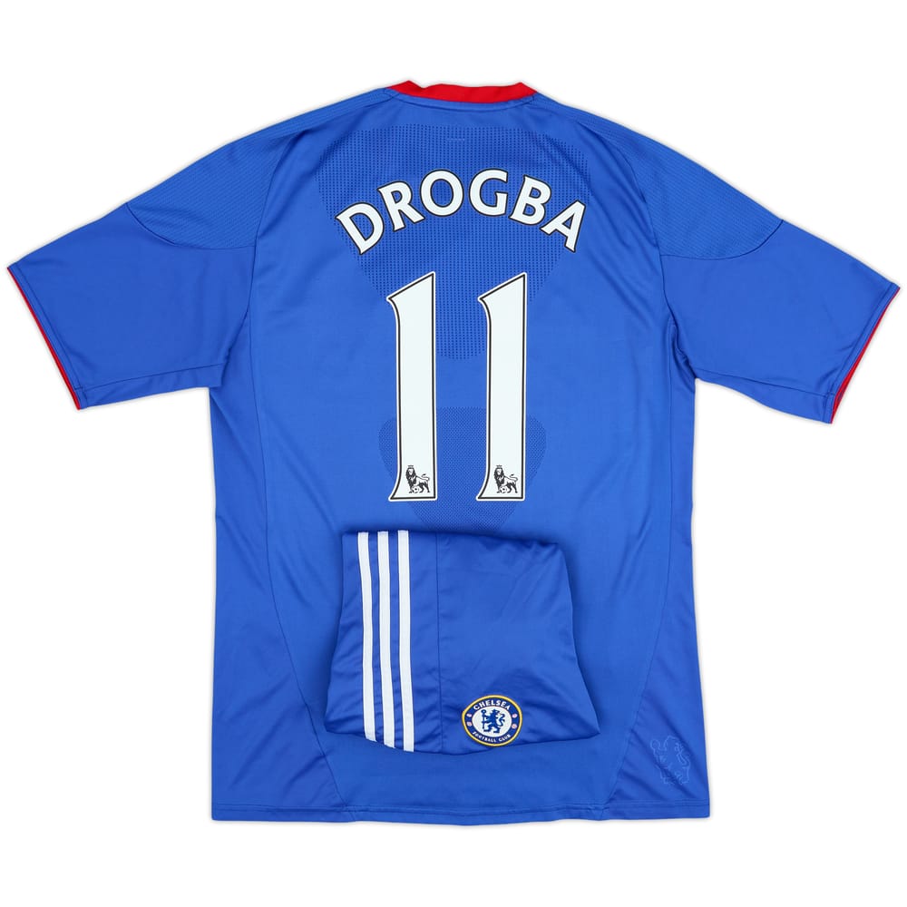 2010-11 Chelsea Shirt & Shorts Drogba #11 - 8/10 - (M)