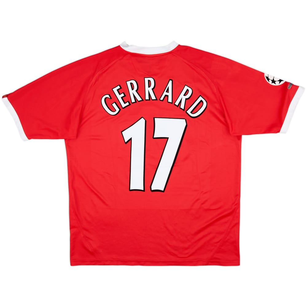 2001-03 Liverpool CL Shirt Gerrard #17 - 8/10 - (L)