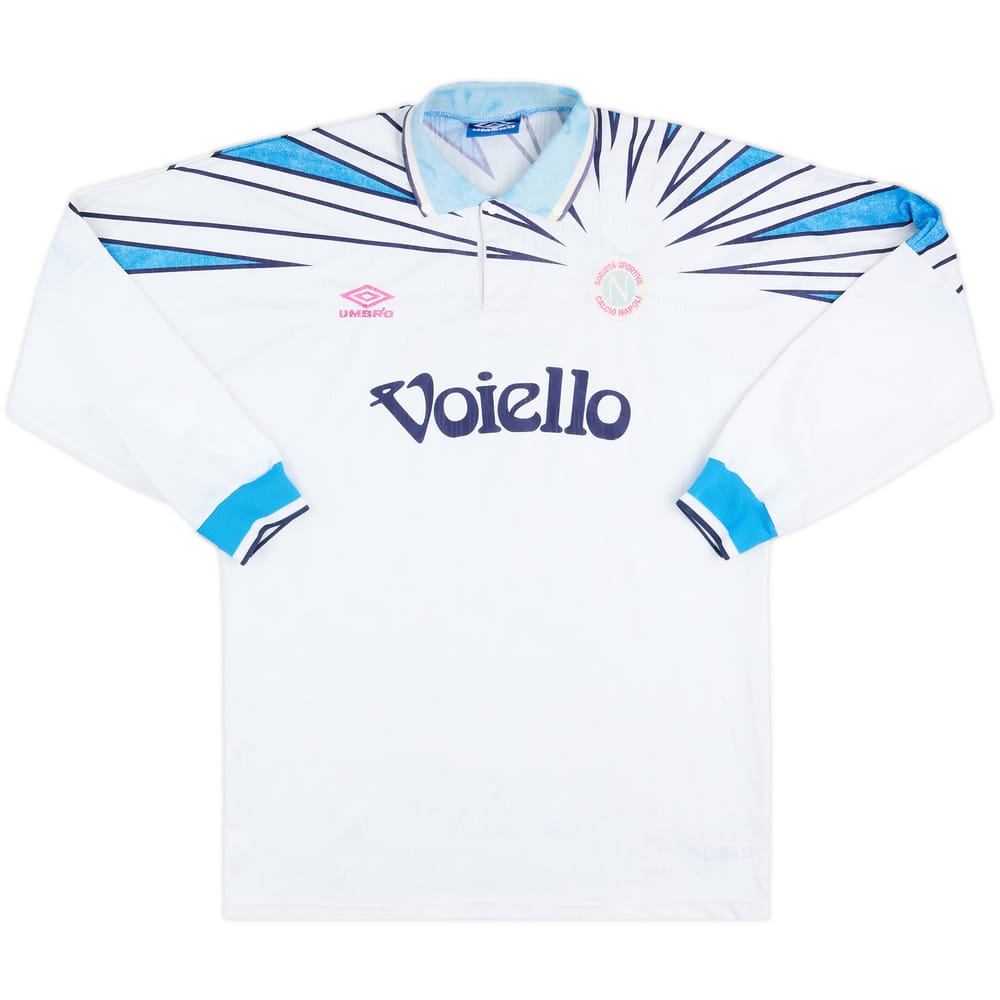 1991-93 Napoli Match Issue Away L/S Shirt #4