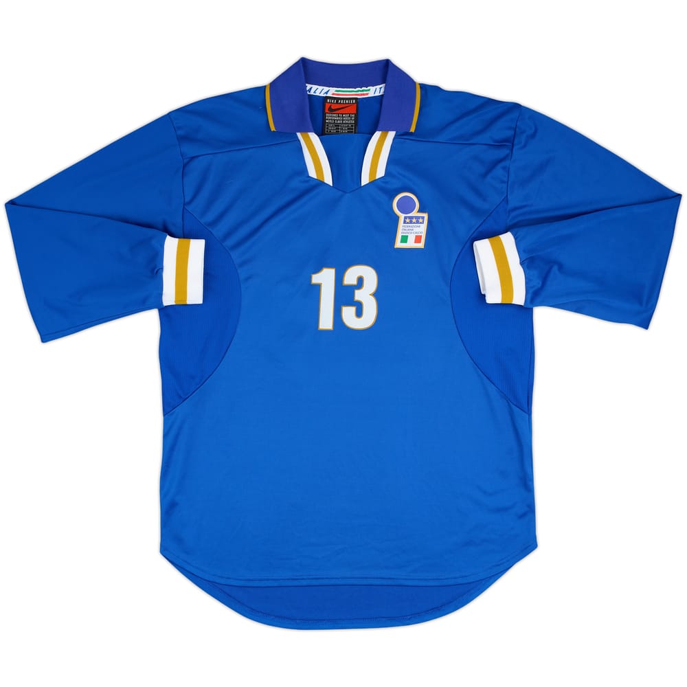 1996-97 Italy Match Issue Home L/S Shirt #13