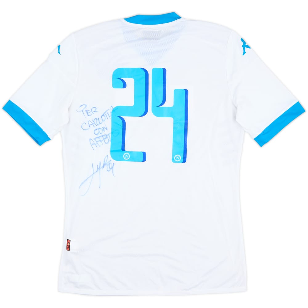 2016-17 Napoli Player Issue Signed Fourth/Training Shirt #24 (Insigne) - 5/10 - (XL)