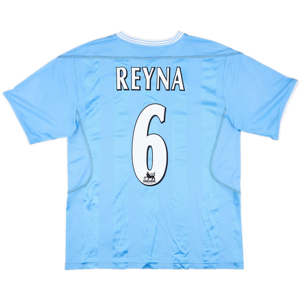 2003-04 Manchester City Home Shirt Reyna #6 - 8/10 - (M)