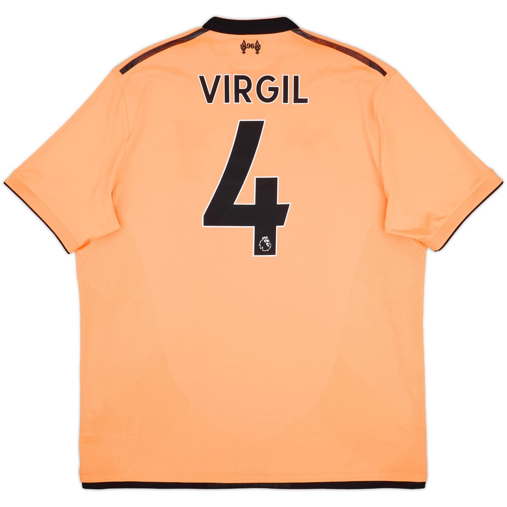 2017-18 Liverpool 125 Years Third Shirt Virgil #4 - 9/10 - (XL)