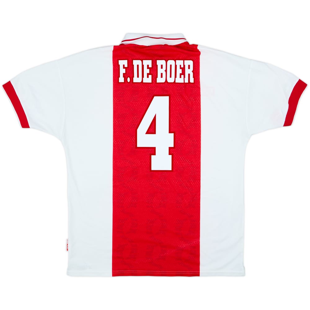 Camiseta de local del Ajax 1998-99 F.De Boer #4 - 8/10 - (XL)