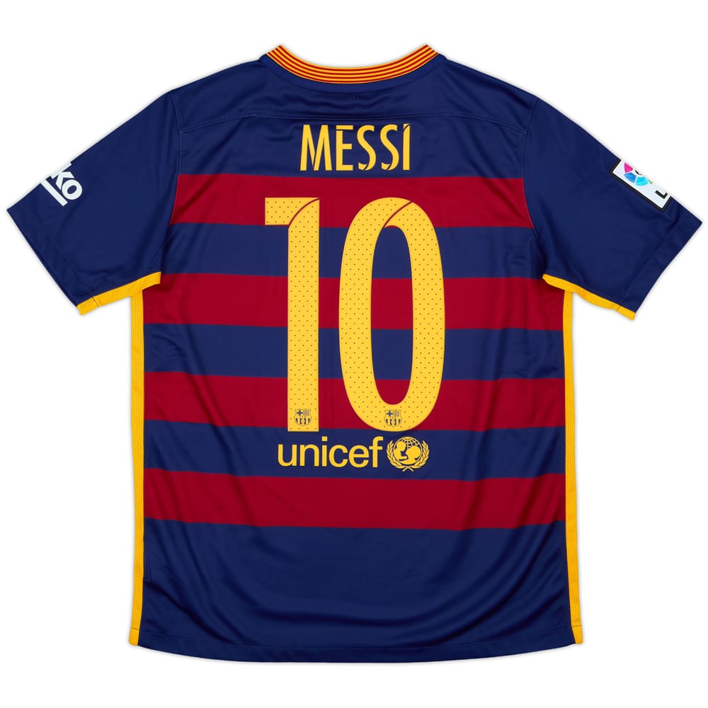 2015-16 Barcelona Camiseta de local Messi #10 - 8/10 - (XL.Boys)