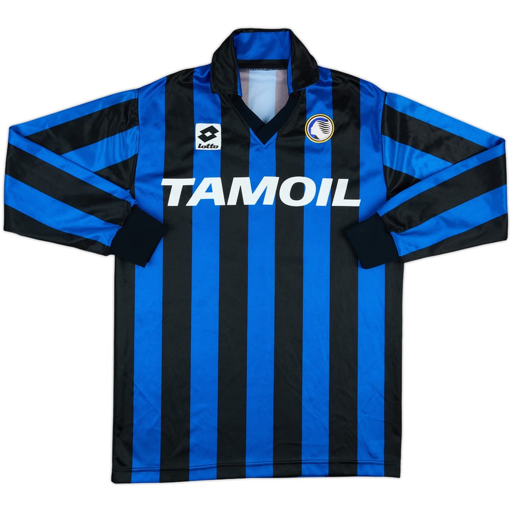 1990-91 Atalanta Match Issue Home L/S Shirt #18